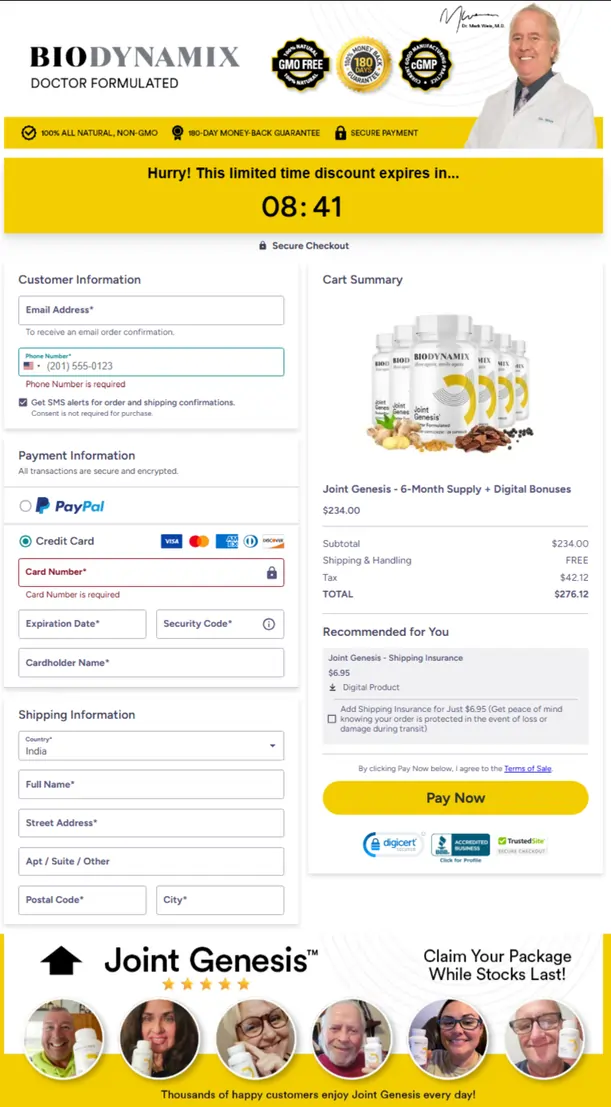 joint genesis official website